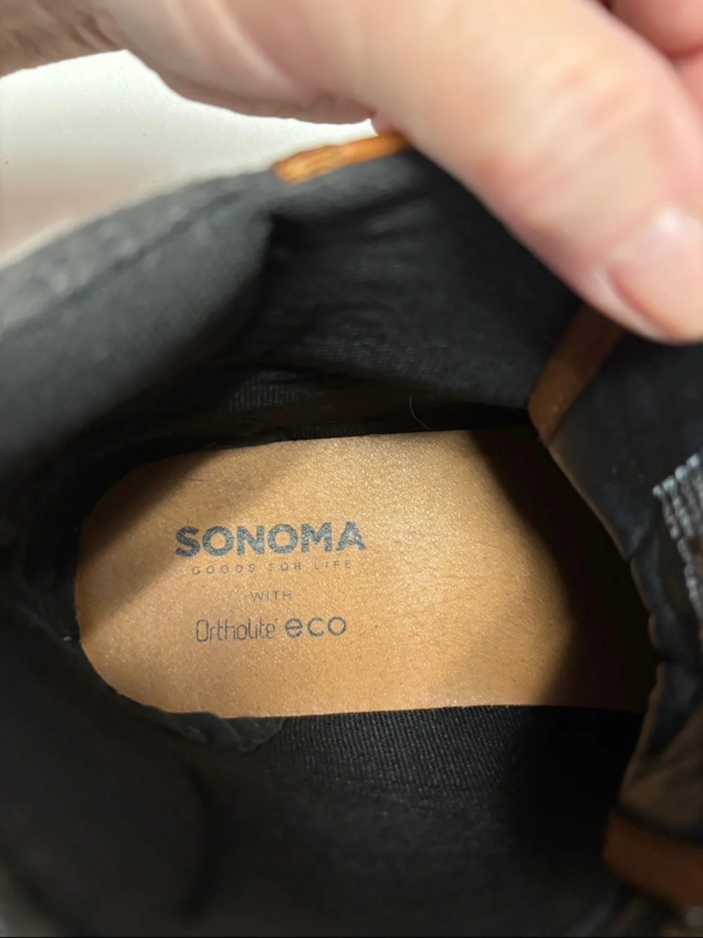 Sonoma Brown High-Top Boots with Black Laces